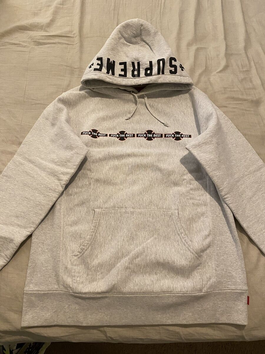 Supreme x Independent Hooded Sweatshirt Grey XL FW15 | eBay Supreme x Independent Hooded Sweatshirt Grey XL FW15 | eBay