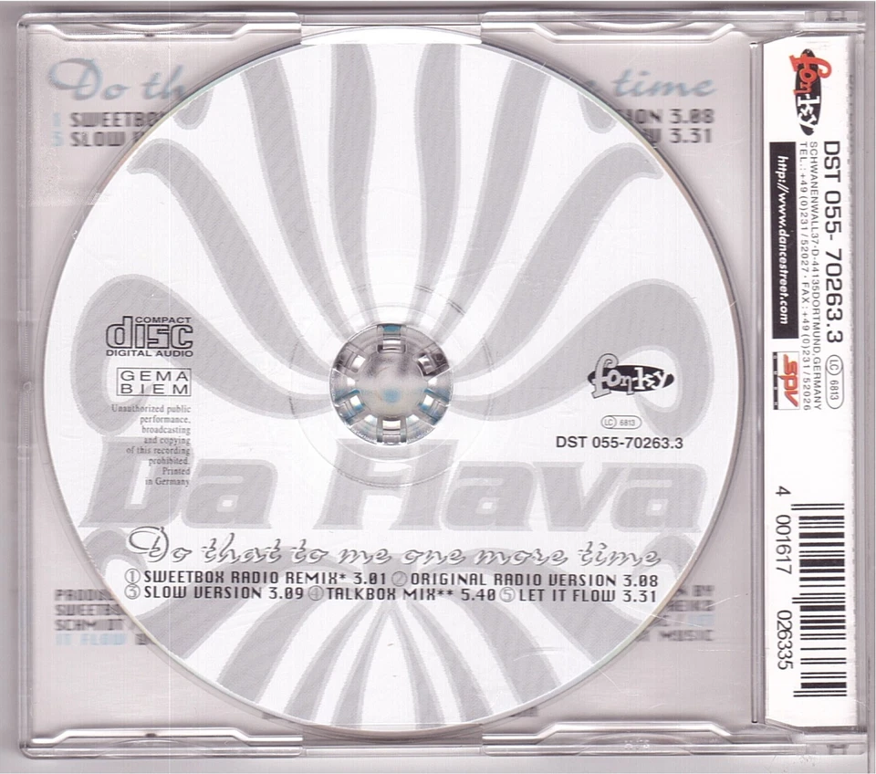 Da Flava - Do That To Me One More Time (Maxi-CD 1996) - Bild 2 von 2