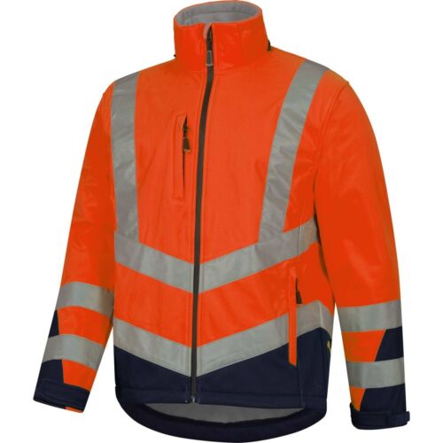 Warnschutz Softshelljacke Warnschutzjacke gelb orange Arbeitsjacke Safetytex - Bild 8 von 17