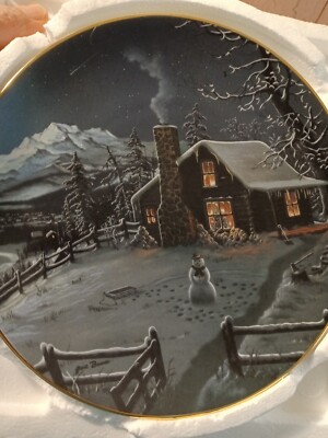 Jesse Barnes,  Comfort And Joy  4157B,   , 8  1/4 Collector Plate,1993, Bradford