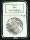 1886 MORGAN SILVER DOLLAR NGC MS 65