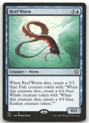 Reef Worm #127 (NM) Commander 2021 C21 Magic MTG