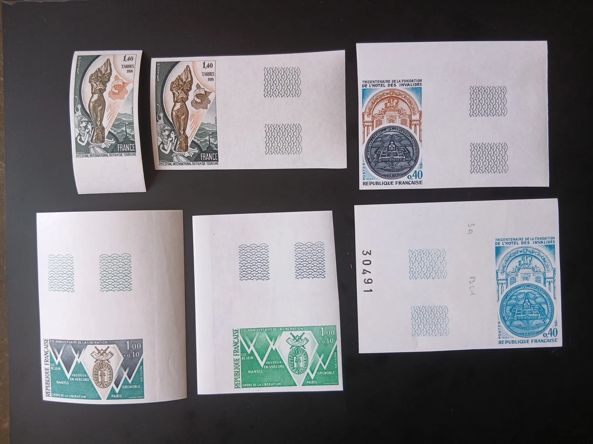 Timbres non denteles de france
