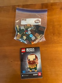 LEGO BRICKHEADZ: Batman (41585) & Aquaman (41600) 2 Complete Sets EUC