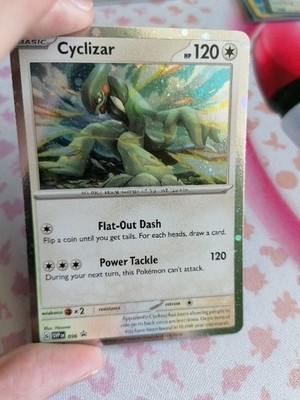 Pokemon Cyclizar SVP 096 Blackstar Promo Card Card Cosmo Holo EN NM