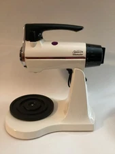 Vtg Sunbeam Deluxe Mixmaster 12 Speed Mixer Brown/ Chrome/ Bowls & Beaters Manua