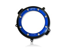 SEPTAR | CARTER FRIZIONE TRASPARENTE TM racing 85-125-144 SMR EN MX NERO-BLU