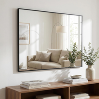 Beautypeak Rechteckiger Wandspiegel,120X75Cm GroßEr Badezimmerspiegel | Spiegel
