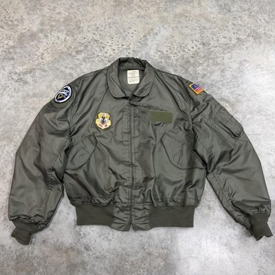 Vintage Gibraltar PR Inc Jacket Mens XL Green Bomber CWU-36/P Flyers Air Force