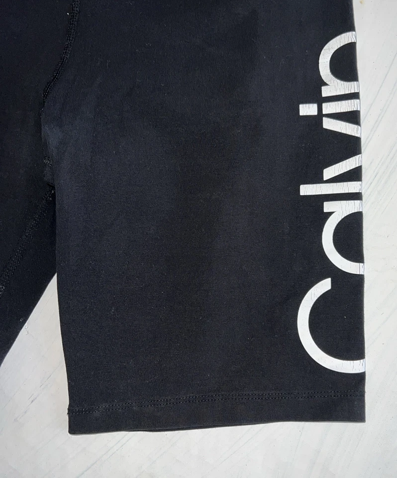 Байкерские шорты Calvin Klein Performance стрейч с высокой талией 7 дюймов, черные, средние - Изображение 3 из 4