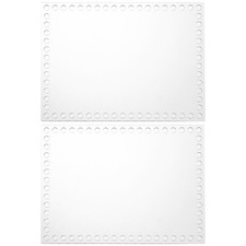 8 x 6 Inch 2 Pcs Crochet Basket Bottoms Rectangle Acrylic Base for Crochet