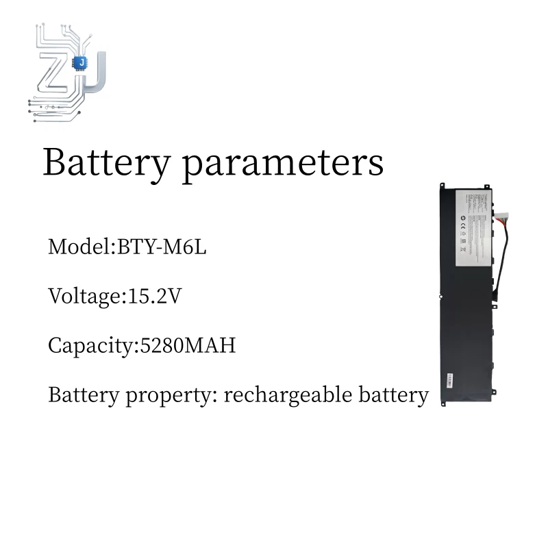 Battery for GS65 GS75 P65 P75 P63 BTY-M6L MS-16Q2 with15.2V 5280MAH 80.25WH NEW - Image 4 of 4