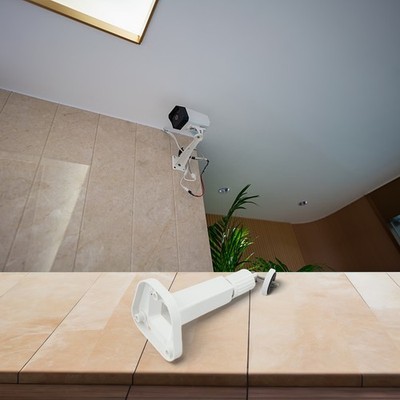 Sturdy Plastic Wall Mount Bracket for CCTV Cameras with 360 Adjustability
