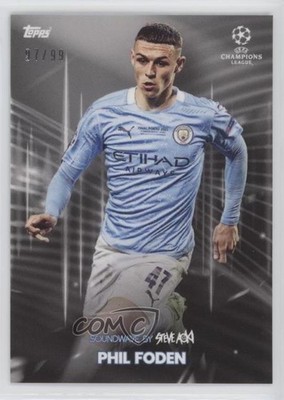 2020-21 Topps Football Festival by Steve Aoki Silver 97/99 Phil Foden 0c37