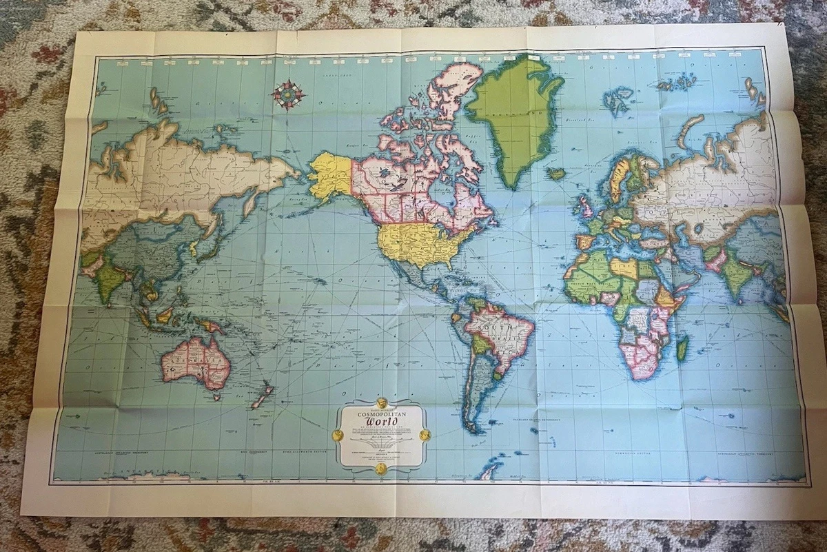 Rand McNally & Co. Vintage Original Antique World Maps & Atlases