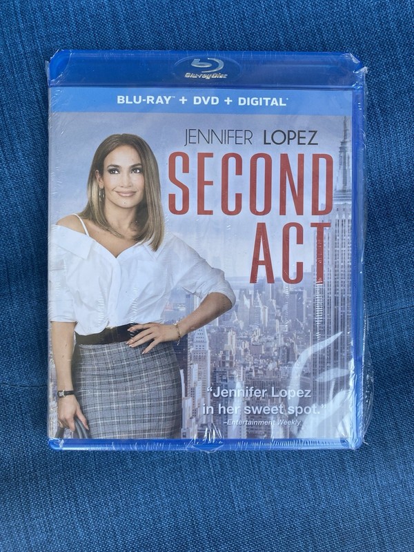 Second Act (Blu-ray + DVD, 2018 Jennifer Lopez) No Digital LIKE NEW!