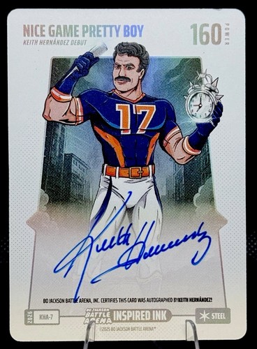 Bo Jackson Battle Arena Nice Game Pretty Boy Inspired Ink Auto Keith Hernandez