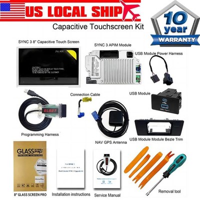 US stock Sync2 Upgrade to SYNC3 3.4 Carplay GPS Kit NA224 Fit for Ford Sync 3