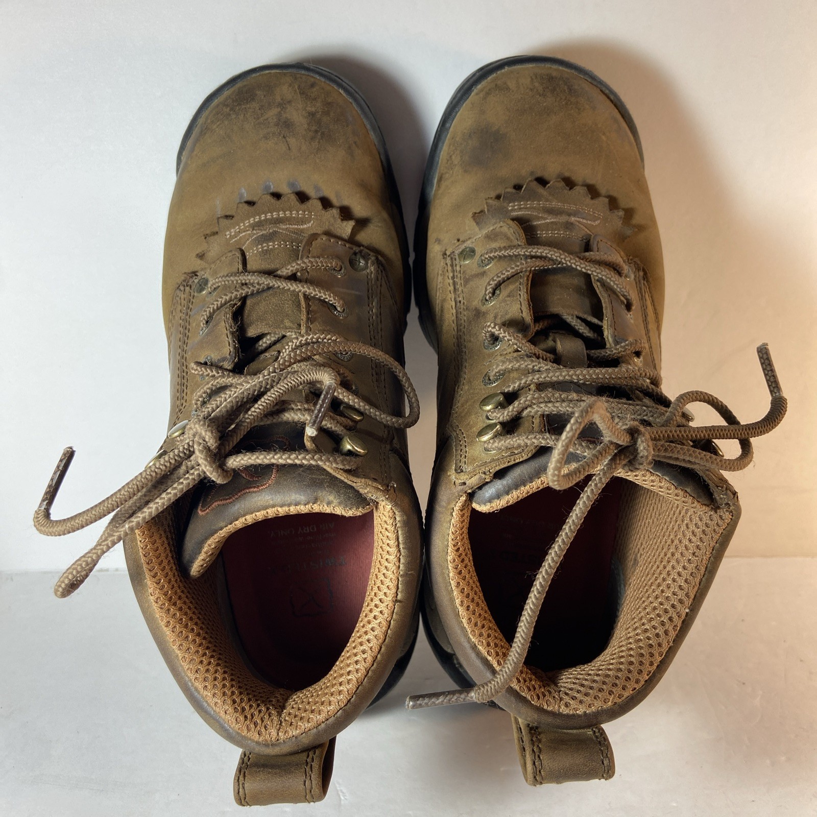 Twisted X Women's Waterproof Lace-Up Soft Toe Work Barn Boot Western sz 7M