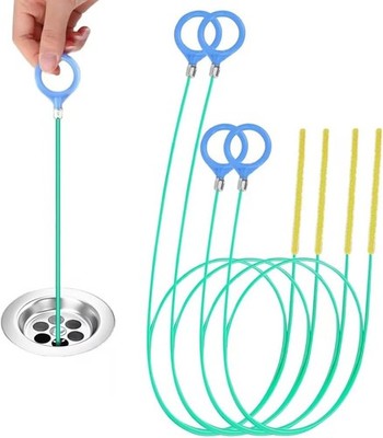 4 Stück Abflussreiniger Spirale,Abflussreiniger