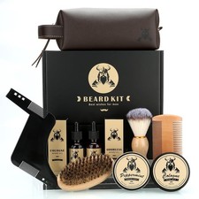 Beard Care Kit Gifts for Men, 9 Pcs Beard Grooming Kit, Beard Club Kit is a U...
