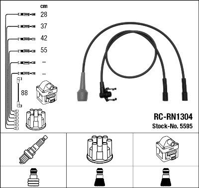 Kit cavi accensione per candele Ford Mondeo 00-07