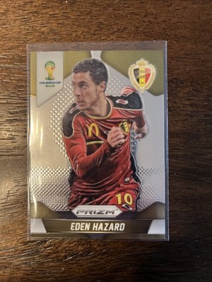 アザール Eden Hazard Prizm auto サイン 2014 Panini Prizm World Cup - Eden Hazard #21 Silver Prizm Belgium