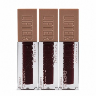 Maybelline Lifter Gloss Hydrating Lip Gloss Hyaluronic Acid Taffy 025 Taffy 3pk