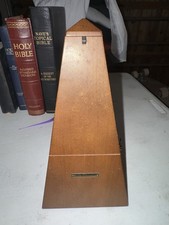 Vintage Seth Thomas Wooden Metronome Model 10 Mechanical Wind-Up Works