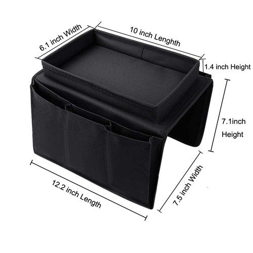 Sofa Armrest Organizer with Cup Holder Tray Chair Arm TV Remote Holder for Re... - Picture 7 of 7