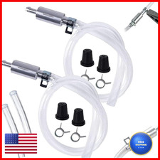 Generic 4 Pcs Universal Brake Fluid Deflerator Brake Bleed Hose Brake System