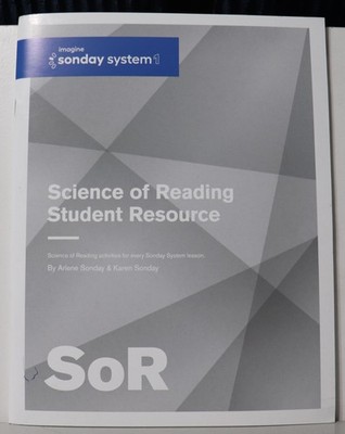 Imagine Sonday System 1 Science of Reading Student Response SoR EXCELLENT
