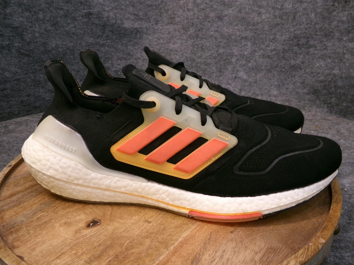 adidas UltraBoost 22 Black Flash Orange | eBay