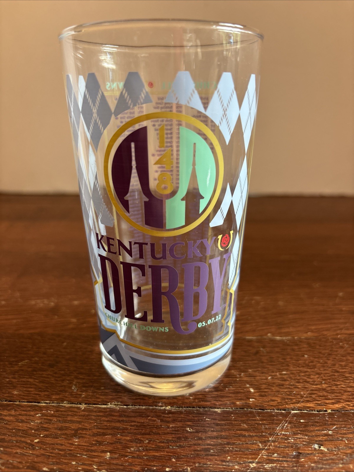 2022 Official KENTUCKY DERBY #148 Mint Julep Glass CHURCHILL DOWNS Souvenir