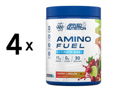 4 x Applied Nutrition Amino Fuel, Cherry Limeade - 390g (64,07 EUR/kg)
