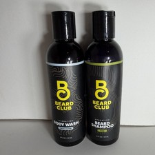 The Beard Club Beard Shampoo And Body Wash 4 oz Lot NEW