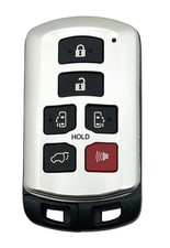 Replacement Key Fob Shell fit for 2011-2020 Toyota Sienna Keyless s, Silver1