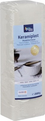 Glorex Keramiplast 2500 g, weiß  Knet- & Modelliermaterial