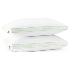 Sertapedic Firm Bed Pillow,Antimicrobial,Standard/Queen,Easy Care,2 Pack