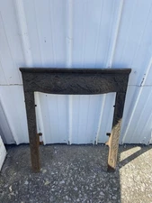 Vintage Ornate Cast Iron Fireplace Summer Cover just The  Surround Part.