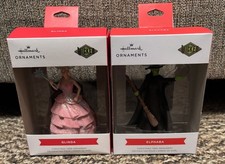HALLMARK x WICKED Ornament Set Elphaba  Glinda Wizard Of Oz