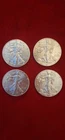 2016-17. American Silver Eagle's- Walking Liberty. 1oz Silver Bullion. Lot 4ea