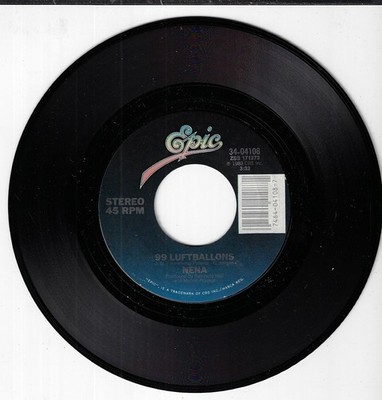 NENA 99 LUFTBALLOONS/99 RED BALLOONS  USED 7'' 45RPM NEAR MINT