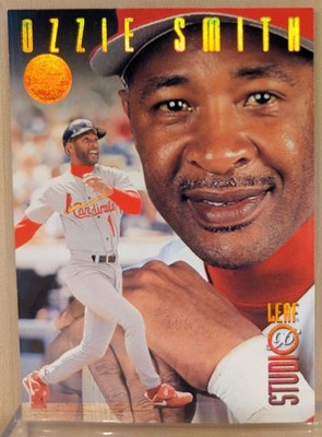 1996 Leaf Studio BRONZE PRESS PROOF #22 Ozzie Smith HOF RARE PARALLEL /2000