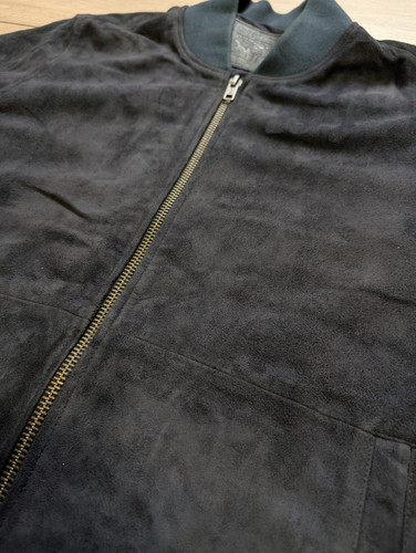 Levi's Suade Goat leather Bomber Jacket blue - Medium - Picture 5 of 5