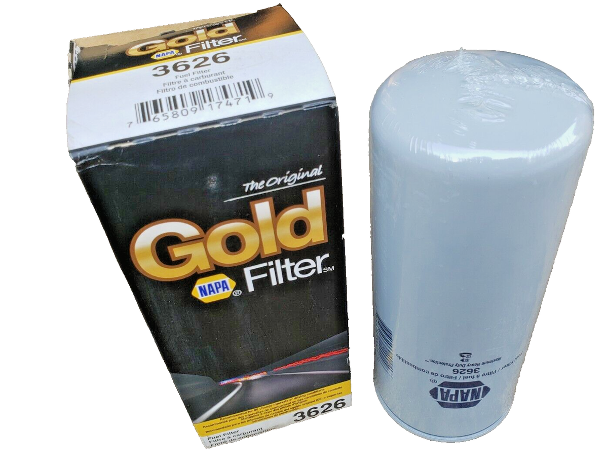 QTY:1) NAPA Gold 3626 Fuel Filter - Same as Wix 33626 | eBay