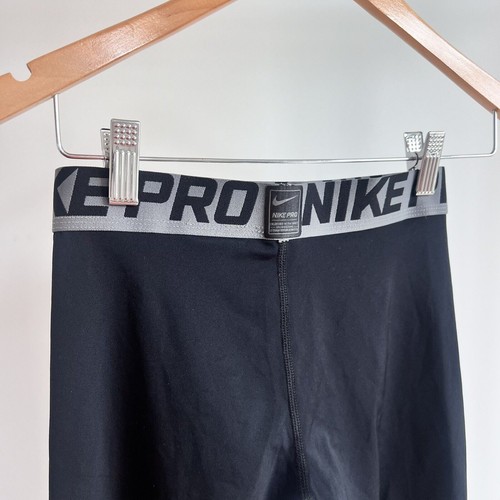 Nike Pro Boys Youth Medium Black Gym Sports Pants Athletic Wear Football - Picture 5 of 6