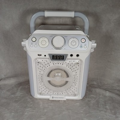 Retro Singmaschine Karaoke Anlage CD Bluetooth LED Lichter Tragbarer Lautsprecher