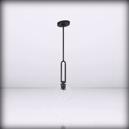 Generation Lighting + 6155701-112 Codyn Pendant, 1-Light 60 for Watts Midnight B