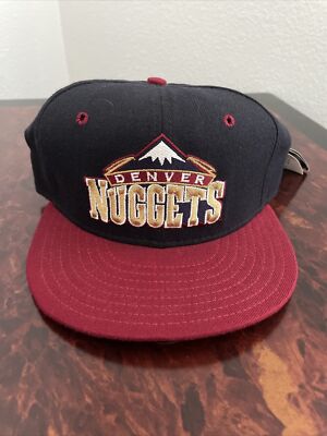 Vintage Denver Nuggets Fitted Hat 90s Competitor Officially licensed 6 7/8 NBA